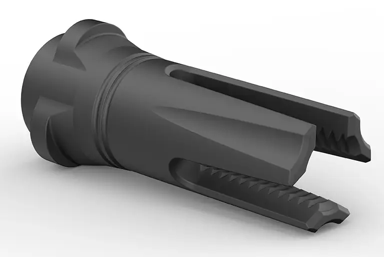 Breek Arms Scorch 3 Prong Flash Hider for Breek-LOK 3QD | .223 / 5.56 Cal | 1/2×28 TPI - Image 3