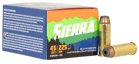 Sierra Sports Master Colt - Sierra Sports Master .45 Colt 225 Grain Jacketed Hollow Point – 20 Round Box