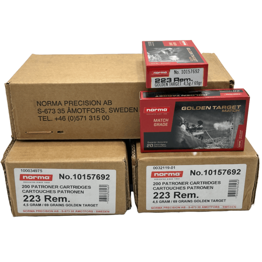 Norma .223 Remington 69gr HPBT Golden Target (GTX) - Image 2