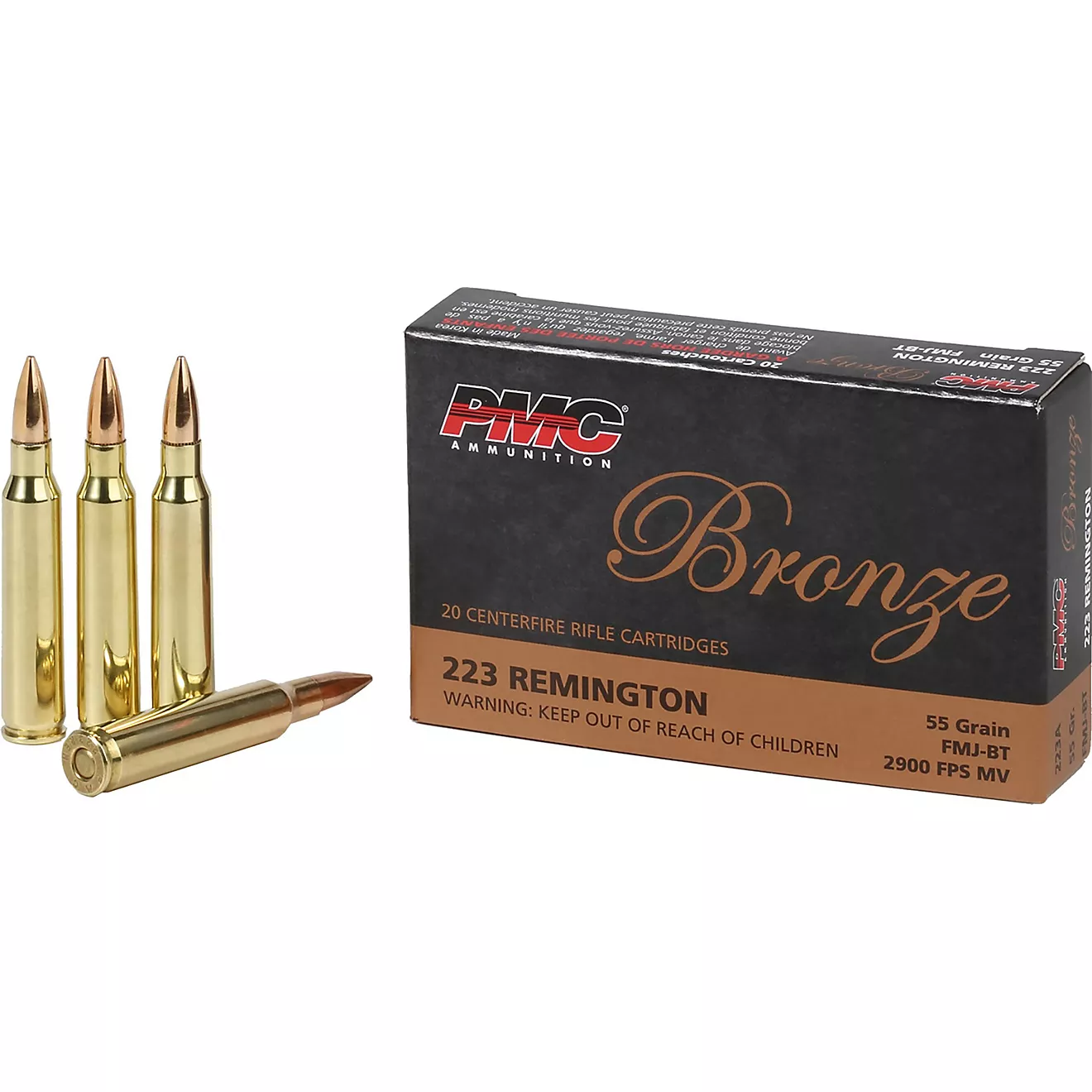 PMC Remington Gr Round - PMC Bronze .223 Remington 55 GR – 20 Round Box (NO TAX OUTSIDE OH) FREE SHIPPING ON $199+