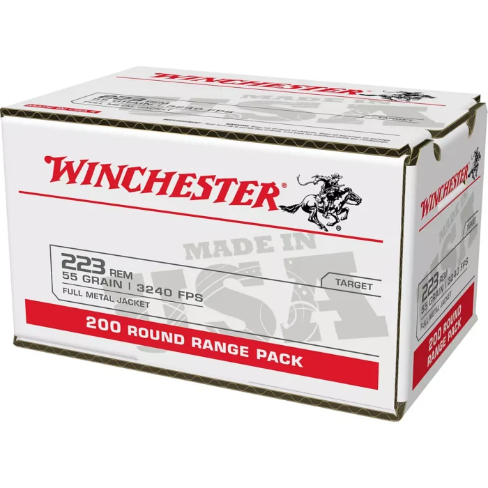 Winchester Remington 55gr FMJ - Winchester .223 Remington 55gr FMJ 200 Rounds (Box) (NO TAX OUTSIDE OH) FREE SHIPPING ON $199
