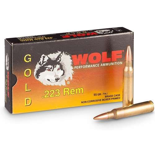 Wolf Gold Remington Ammo - Wolf Gold 223 Remington Ammo 55 Grain Full Metal Jacket (NO TAX OUTSIDE OH) FREE SHIPPING ON $199+