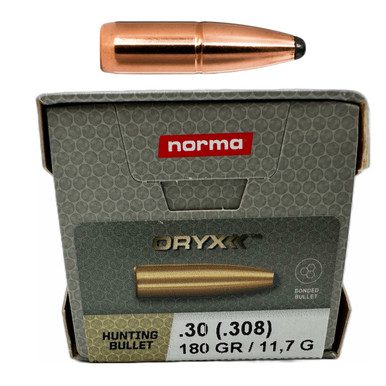 Norma Oryx 180gr Bullets - Norma Oryx .30 (.308) 180gr Bullets (100ct box)