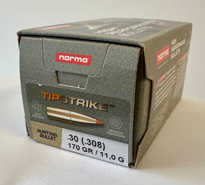 Norma Tipstrike Cal 170gr - Norma TipStrike 30 Cal (.308) 170gr – 100 ct box