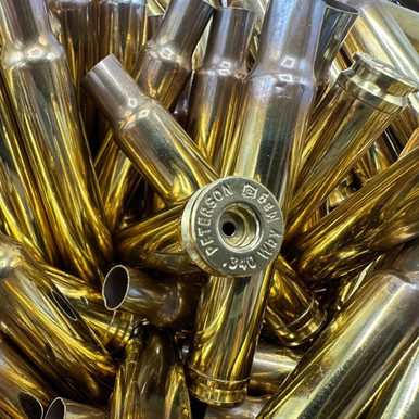 Peterson Weatherby Mag Brass - Peterson 340 Weatherby Mag Brass – 25 ct – *Blem*