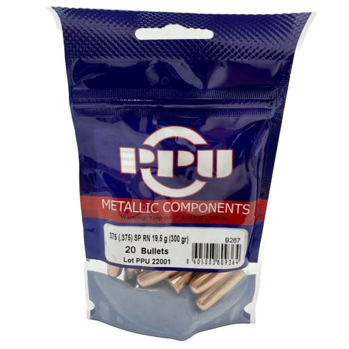 PPU Caliber 300gr SP - PPU 375 Caliber (.375) 300gr SP Bullets