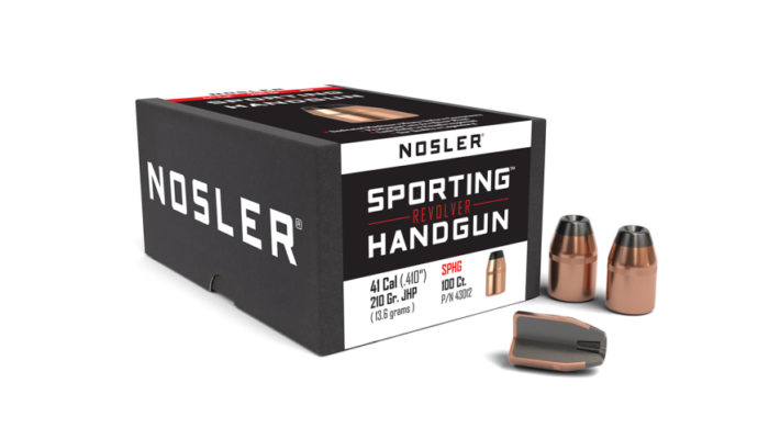 Nosler Mag 210gr JHP - Nosler 41 Mag (.410″) 210gr JHP Bullets