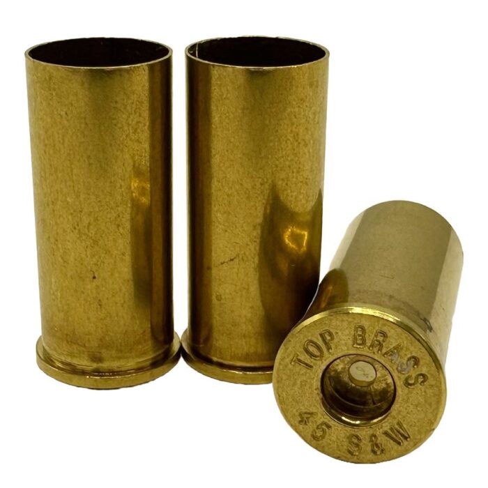 Top Brass S&w Brass - Top Brass 45 S&W Brass – 100 ct