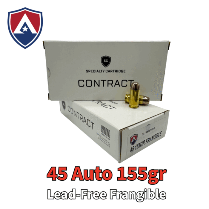 Atlanta Arms Auto 155gr - Atlanta Arms 45 Auto 155gr lead-free frangible ammunition