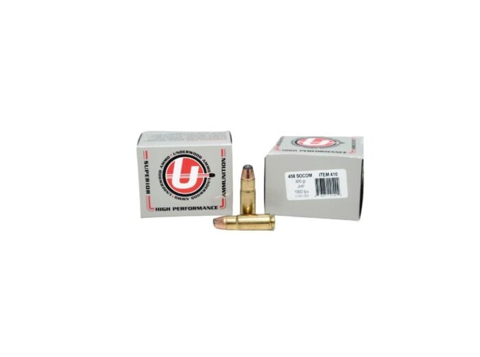Underwood Socom Grain Hornady - Underwood .458 SOCOM 300 Grain Hornady InterLock – 20 Rounds (Box)