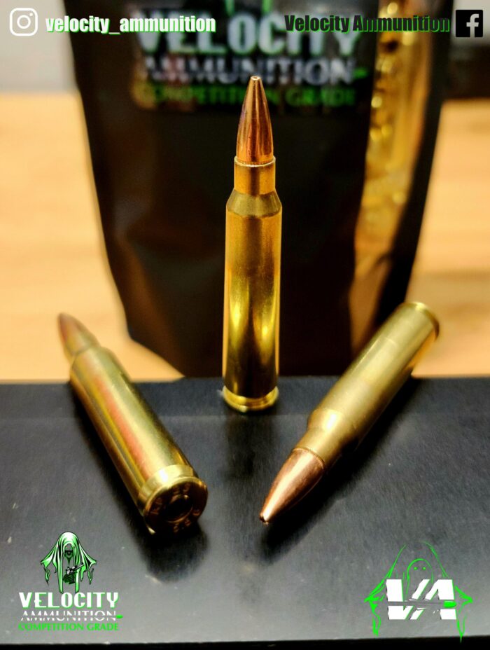 5.56×45 77gr BTHP Match Velocity Ammunition (Made in USA By Veteran Owned Business)
