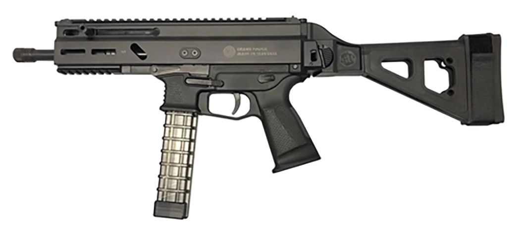 Grand Power Stribog SP9A1 9mm 8″ Pistol w/ SB Brace