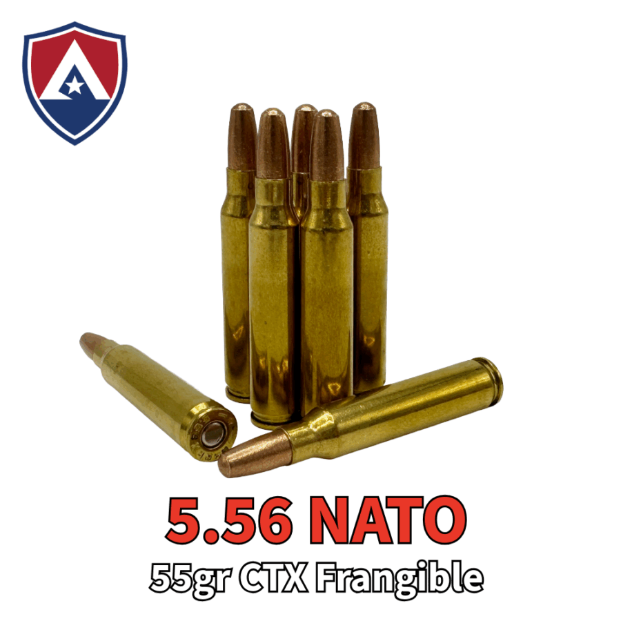 Atlanta Arms 5.56 NATO 55gr CTX Frangible – 500 Rounds + Steel Ammo Can - Image 2