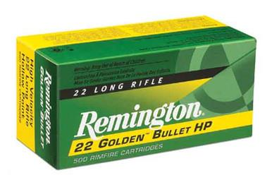 Remington 22lr 36gr Hv - REMINGTON 22LR 36GR HV HP GOLDEN BULLET 100 PK 1280FPS