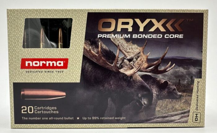 Norma 7.5x55mm Swiss 180gr - Norma 7.5x55mm Swiss 180gr Oryx – Premium Bonded Core – 20 Round Box