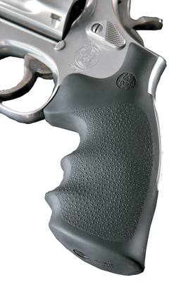 Hogue S&w Frame Round - Hogue S&W J Frame Round Butt Rubber Bantam Style Grip Black – 61000