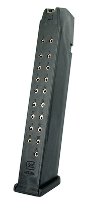 Glock S&w Round Magazine - Glock 22 40 S&W 22 Round Magazine Fits Glock 22/35 Black – MF22022