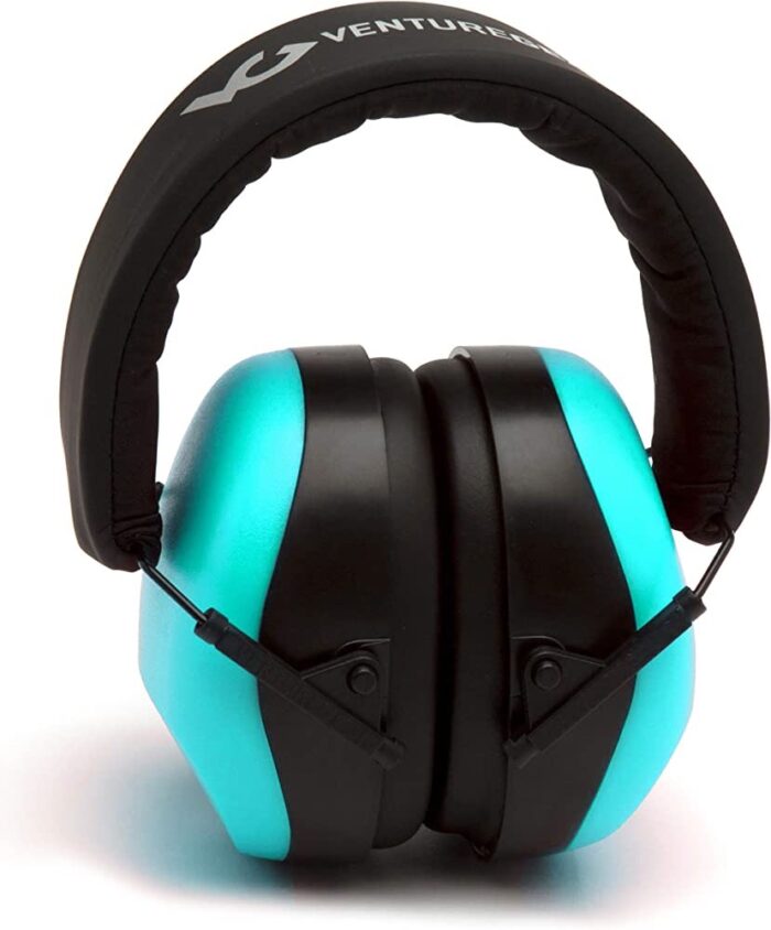 PYRAMEX VG80 VENTURE-GEAR EARMUFF TEAL Midwest Shooting Logo - VGPM8063C