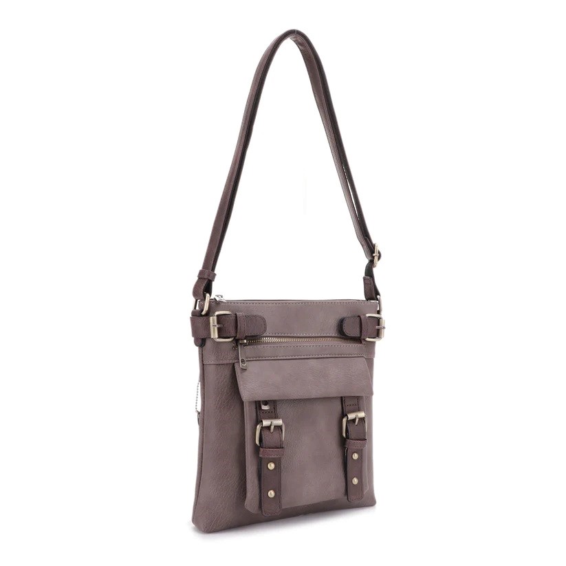 Jessie James Hannah Concealed Carry Lock and Key Crossbody Stone – AMC8535L ST/CF