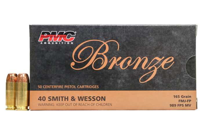 PMC S&w 165gr Fmj-fp - PMC .40 S&W 165gr FMJ-FP – Box of 50