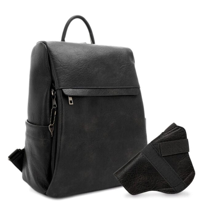 Jessie James Sierra Concealed Carry Lock and Key Backpack Purse Black - SMC25013LKBK