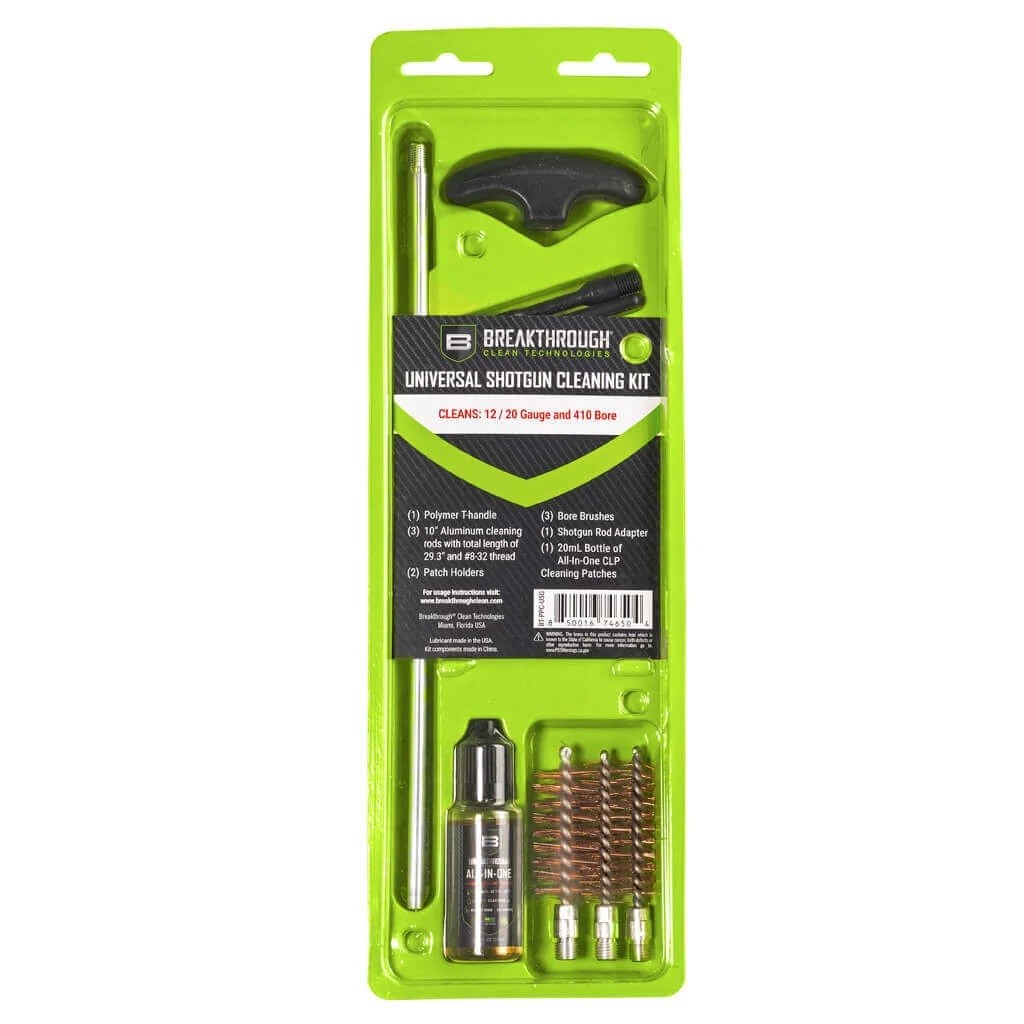 Breakthrough Universal Shotgun Cleaning - Breakthrough Universal Shotgun Cleaning Kit Cleans 12 20 And 410 Gauge Shotguns – B
