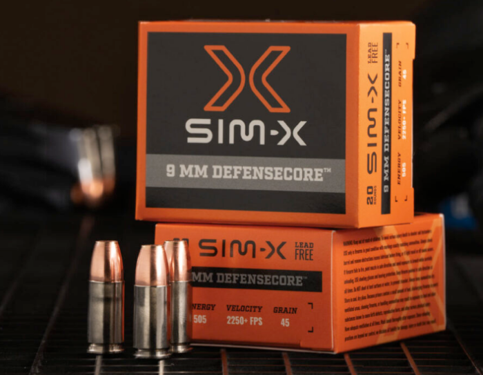 Grain HP Defense Core - 9mm 45 Grain HP Defense Core SIM-X Ammunition