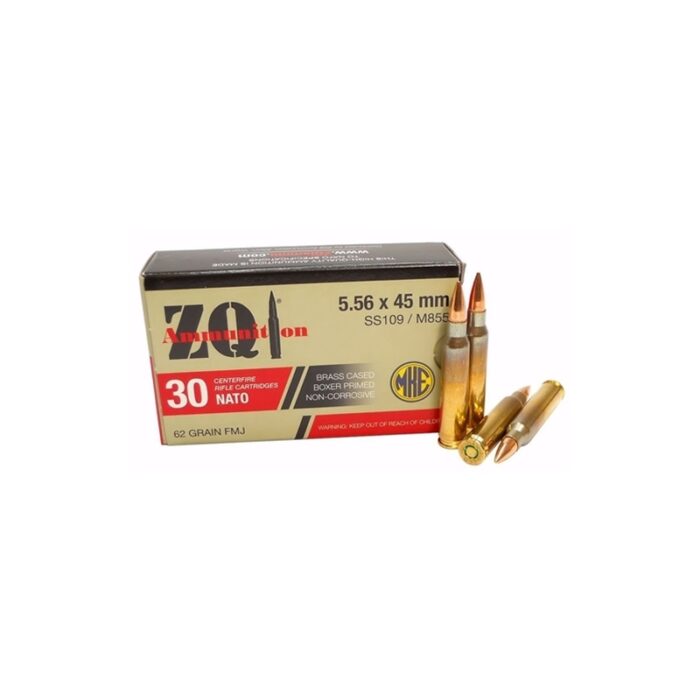 Zqi Ammunition 5.56x45mm Ss109 - ZQI Ammunition 5.56x45mm SS109 / M855 Ammo 62 Grain Full Metal Jacket (NO TAX OUTSIDE OH) FR