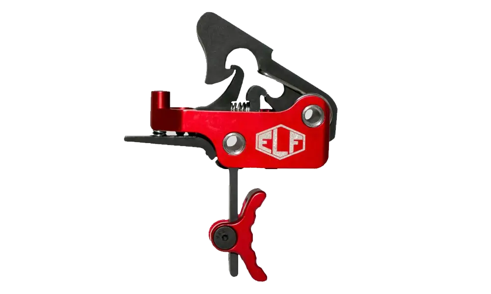 Elftmann ELF APEX | AR Drop-In Trigger | Curved | 2.75 lb | Red