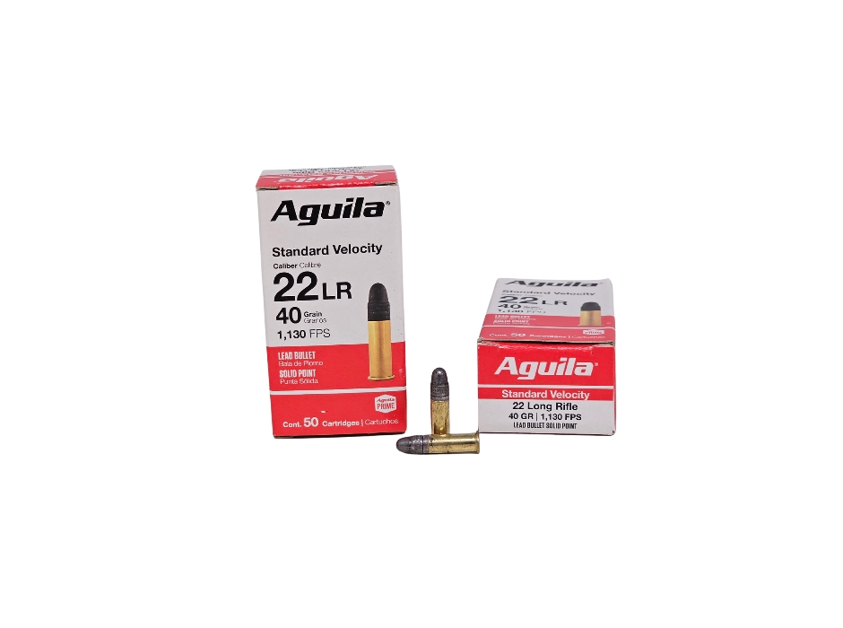Aguila .22LR 40 Grain Standard Velocity Lead Solid Point – 50 Rounds (Box)
