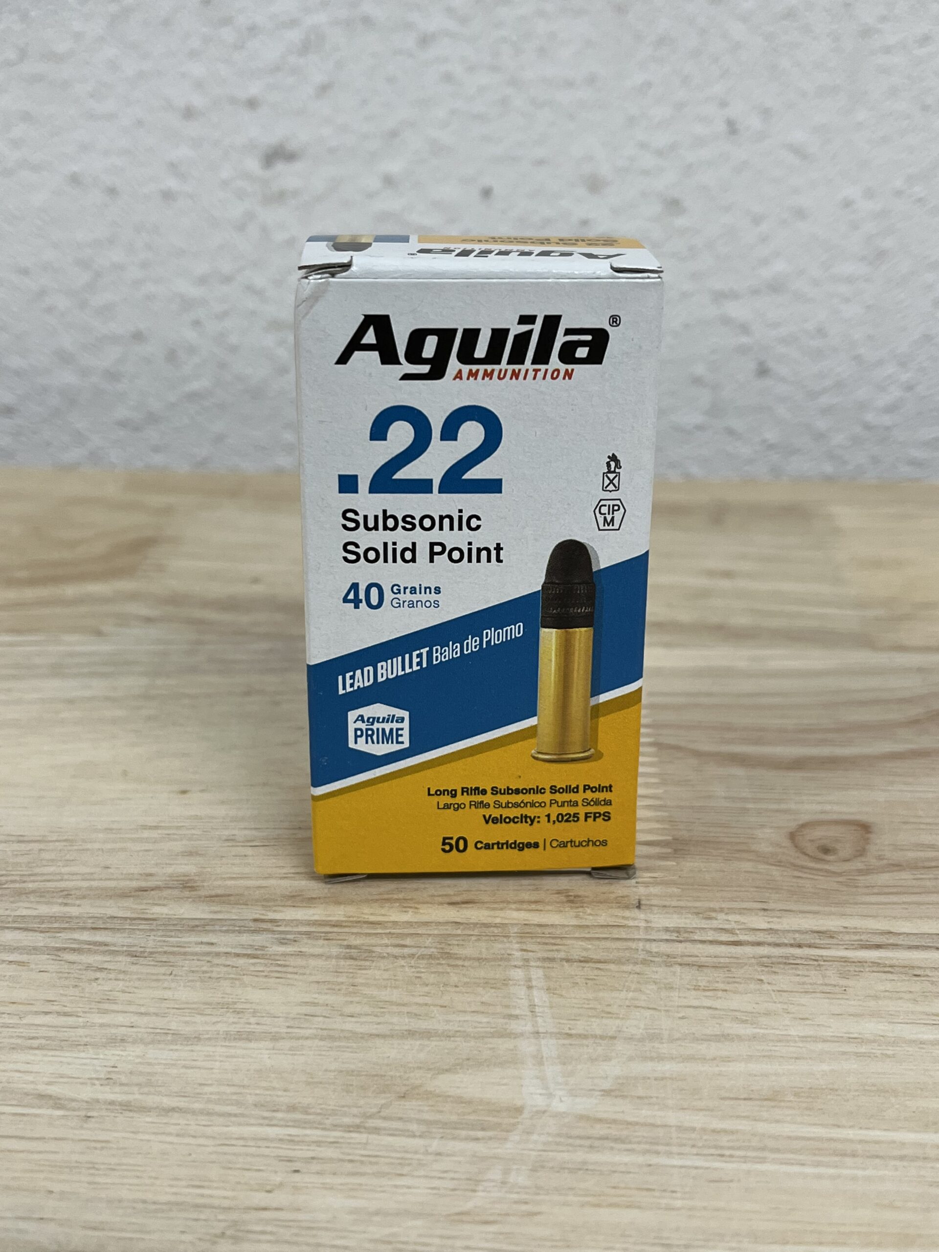 Aguila Subsonic .22lr 40gr - Aguila Subsonic .22lr 40gr Solid Point – Box of 50