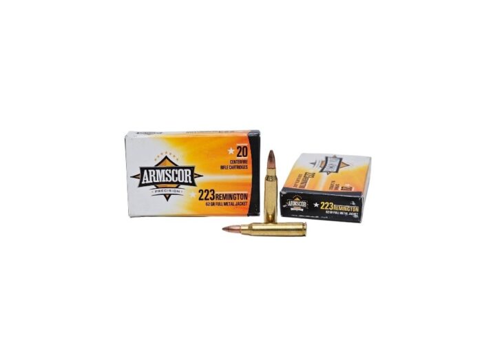 Armscor .223 Rem 62 Grain Full Metal Jacket – 20 Rounds (Box)