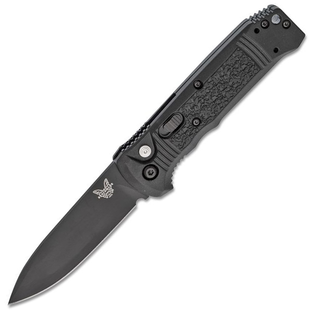 Benchmade Casbah Auto Folding - Benchmade Casbah Auto Folding Knife 3.4″ Black Drop Point – Black Grivory