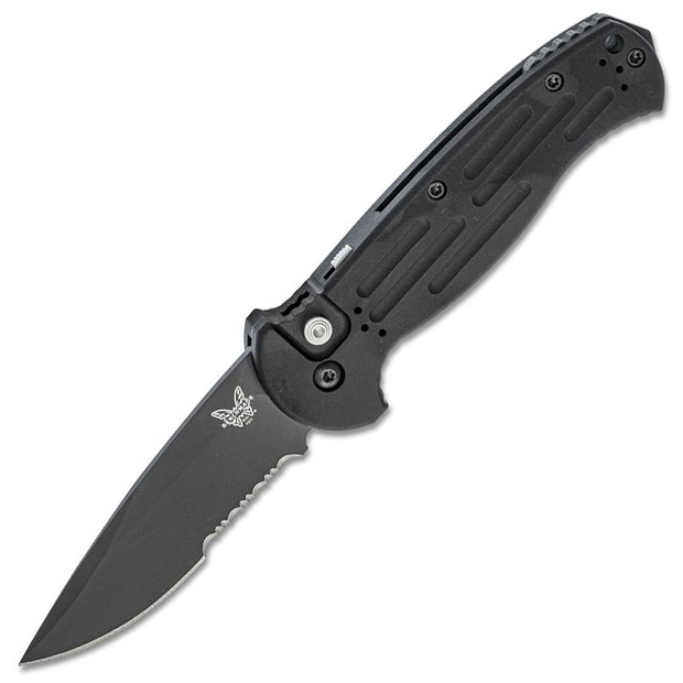 Benchmade Afo Ii 9051sbk - Benchmade AFO II 9051SBK Auto Folding Knife 3.56″ Black Combo Blade – Black