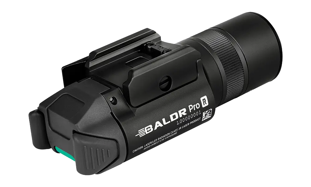 Olight Baldr Pro R Rechargeable Tactical Light with Green Laser | Black - Image 2