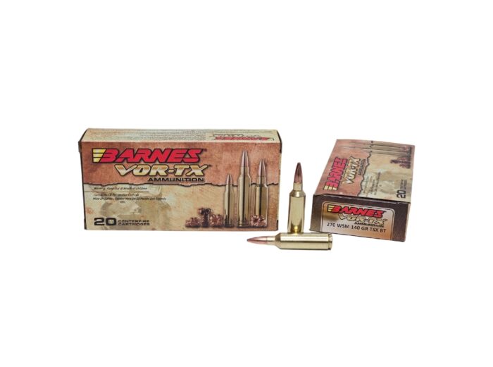 Barnes VOR-TX .270 WSM 140 Grain TSX - 20 Rounds (Box)