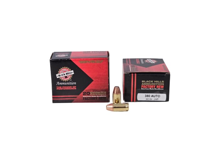 Hills ACP Grain JHP - Black Hills .380 ACP 90 Grain JHP – 20 Rounds (Box) D380N120