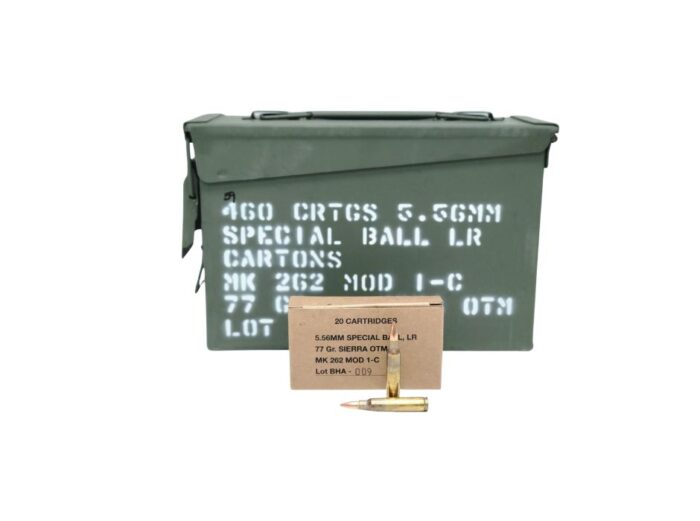 Black Hills 5.56x45mm MK262 MOD 1-C 77 Grain OTM - 460 Rounds (Ammo Can)
