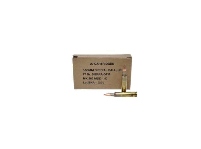 Black Hills 5.56x45mm MK262 MOD 1-C 77 Grain OTM – 20 Rounds (Box)
