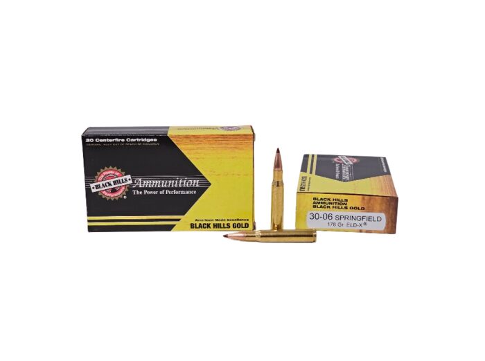 Black Hills Gold .30-06 Springfield 178 Grain Hornady ELD-X – 20 Rounds (Box) 1C3006BHGN1