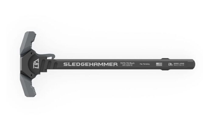 Breek Arms AR15 SLEDGEHAMMER Ambi Gas Blocking Charging Handle - Gray