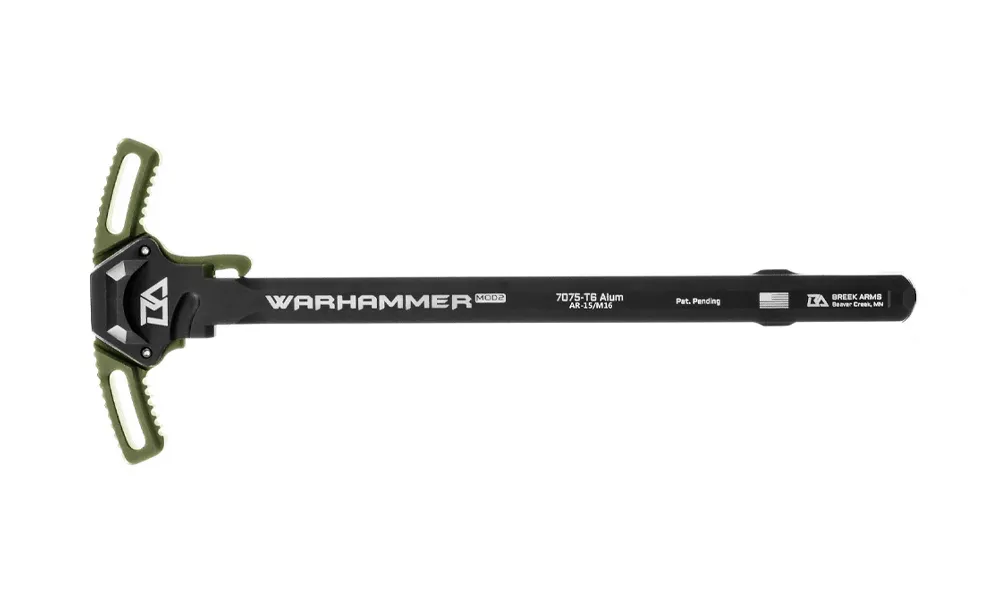 Breek Arms AR15 WARHAMMER Mod2 Charging Handle - Green