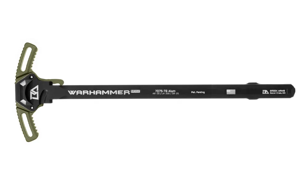 Breek Arms AR10 WARHAMMER Mod2 Charging Handle - Green