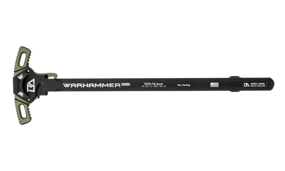 Breek Arms Ar10 Warhammer - Breek Arms AR10 WARHAMMER Micro Mod2 Charging Handle – Green
