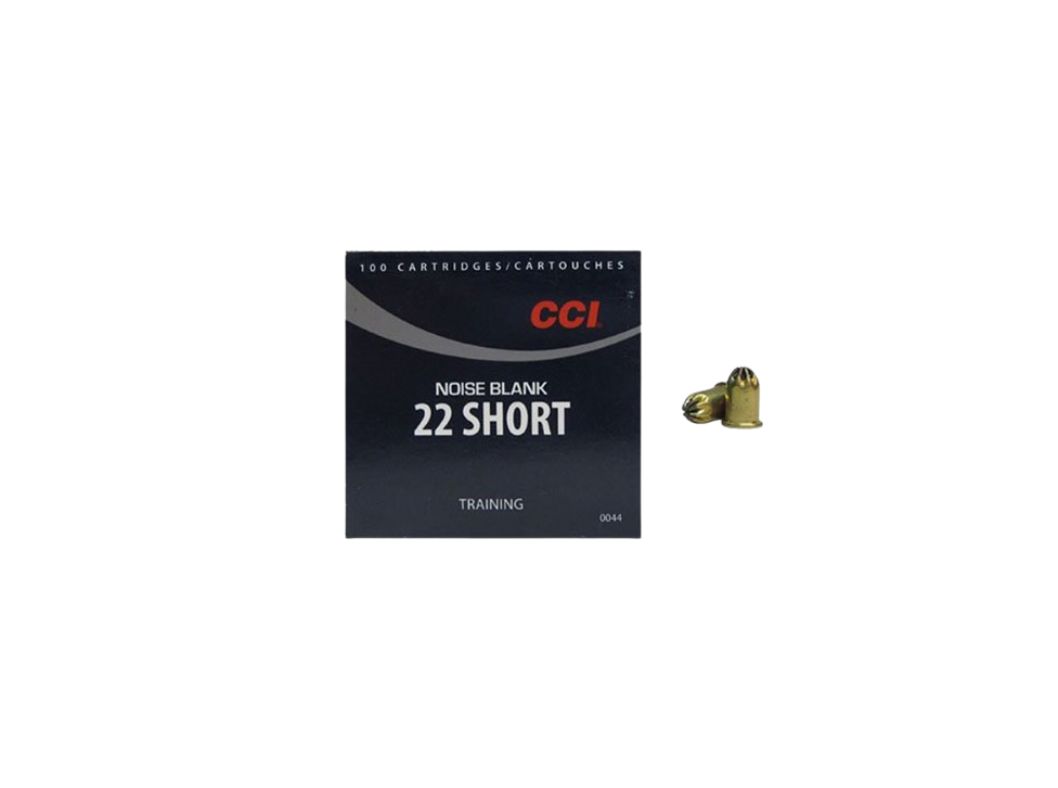 CCI .22 Short BLANKS (fits .22 LR and .22 Long) – 100 Rounds (Box) SKU 44