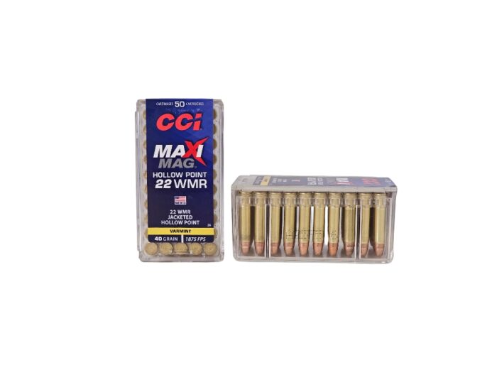 CCI Maxi-mag 22 Magnum 40gr 0024 - CCI Maxi-Mag .22 Mag 40 Grain Jacketed Hollow Point – 50 Rounds (Box) 0024