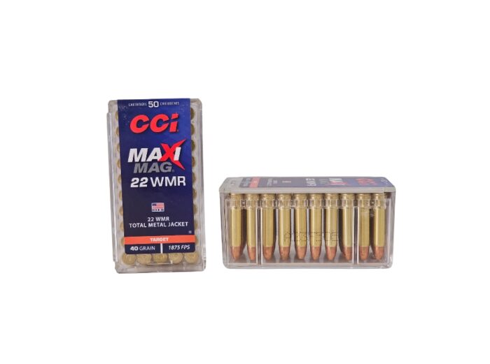 CCI Maxi-mag 22 Magnum 40gr Total - CCI Maxi-Mag .22 Mag 40 Grain Total Metal Jacket – 50 Rounds (Box) [NO TAX outside Texas]