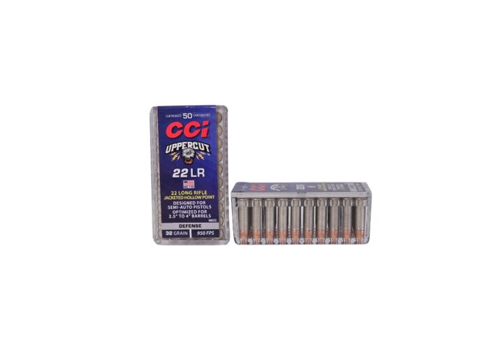 CCI Uppercut 22lr - CCI Uppercut .22LR 32 Grain Jacketed Hollow Point (designed for Pistols) – 50 Rounds (Box) 960CC