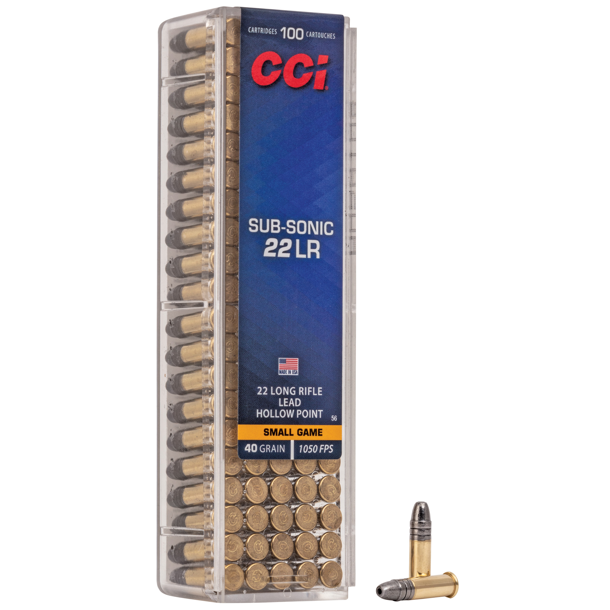 CCI Subsonic HP 22lr - CCI Subsonic HP 22LR 40Gr – Box of 100