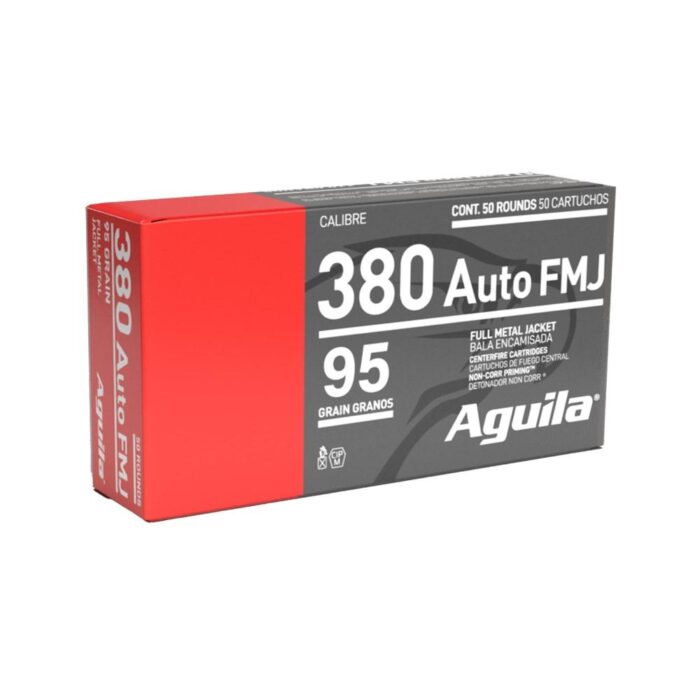 Aguila Auto Gr. FMJ - Aguila .380 Auto 95 gr. FMJ 50ct